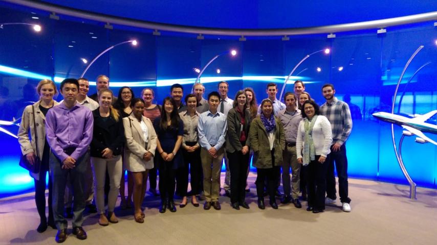 Business field trip to Boeing Customer Experience Center