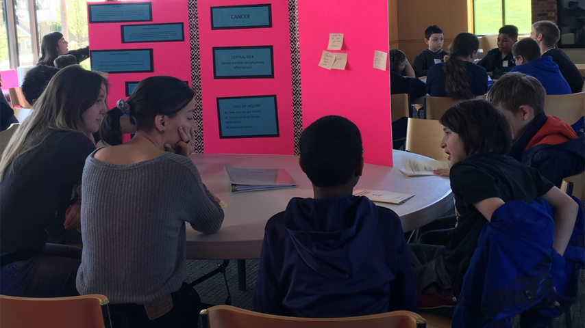 Students of SOAN 316 work with McCarver Elementary School 5th graders as part of an ongoing collaboration to foment community development here in Tacoma.