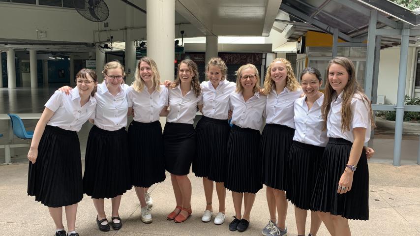 Puget Sound students studying abroad at Chiang Mai University