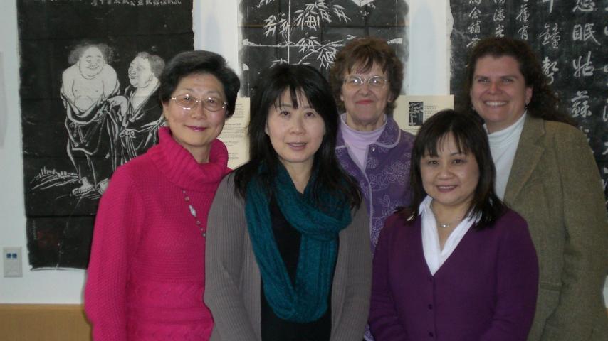 A group of five women