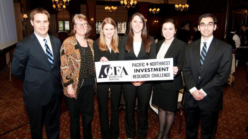 A group photo of the CFA challenge winners