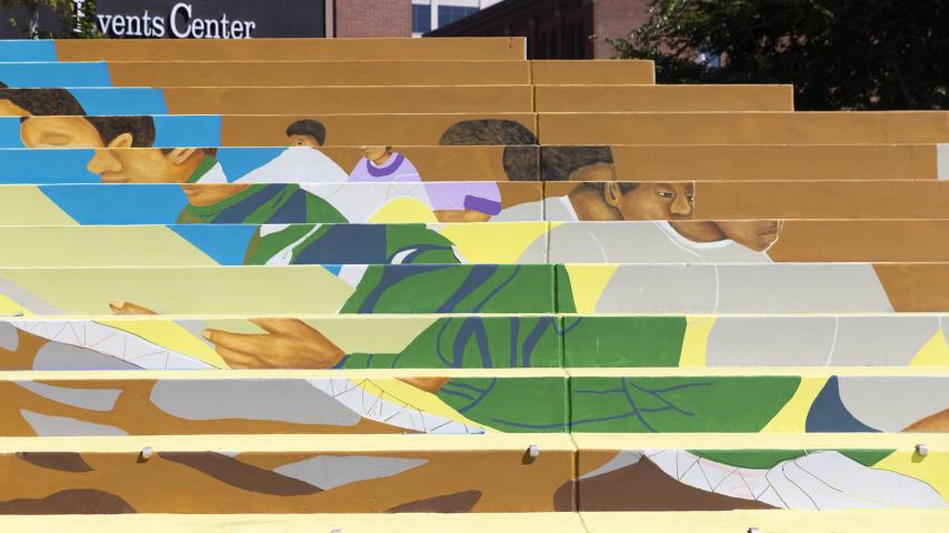 Tollefson Plaza Black Lives Matter mural