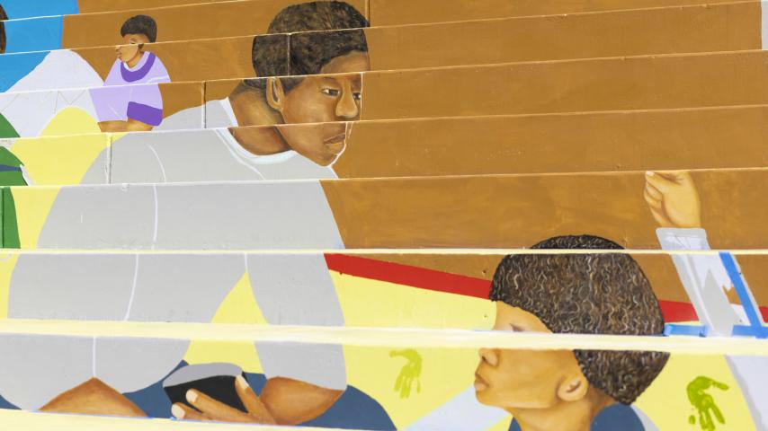 Tollefson Plaza Black Lives Matter mural