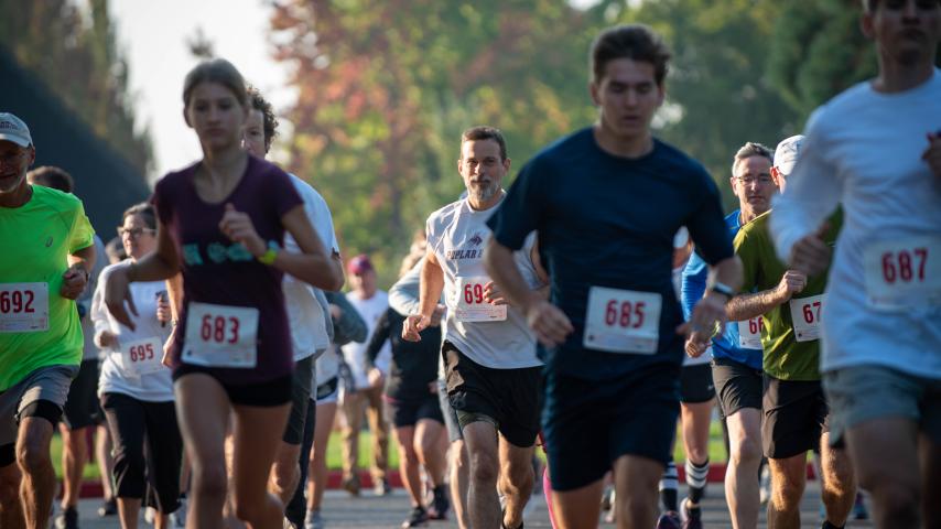 Loggers participated in a 5K fun-run through campus.