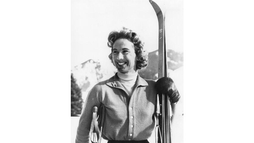 Gretchen Kunigk Fraser ’41 photographed in Sun Valley, Idaho.