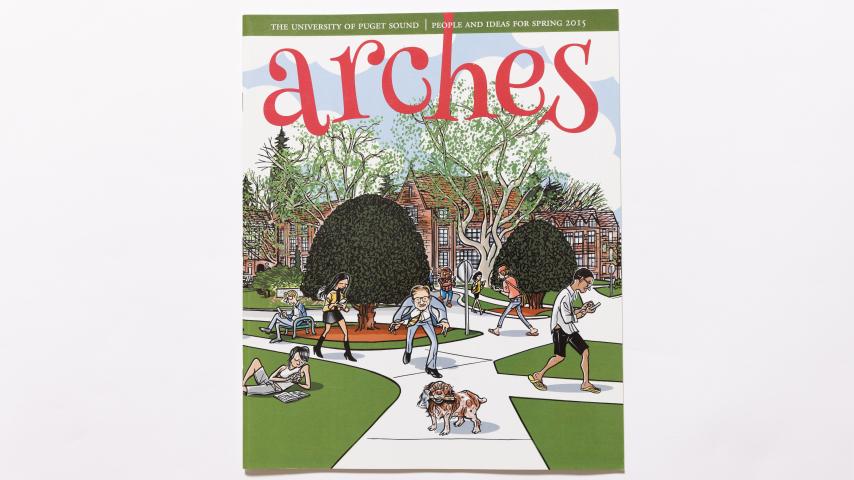 Arches, Spring 2015, with cover art by Roger Dahl ’75.