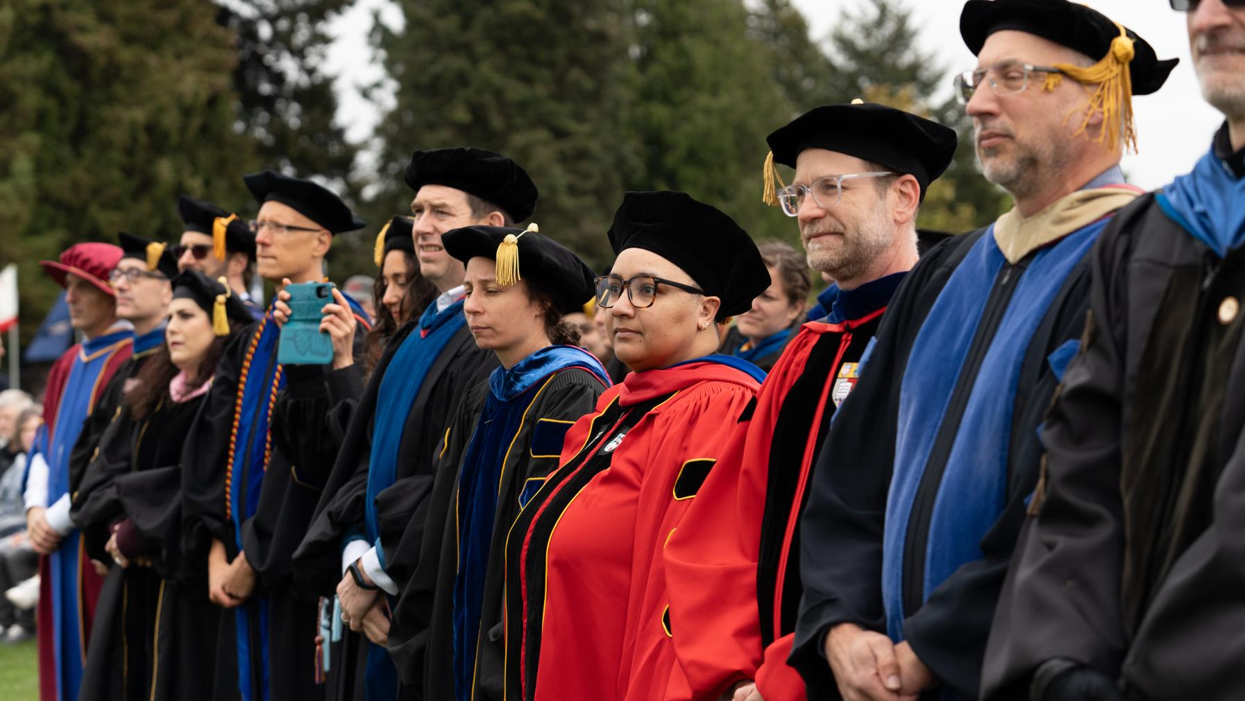 Faculty at Commencement 2024