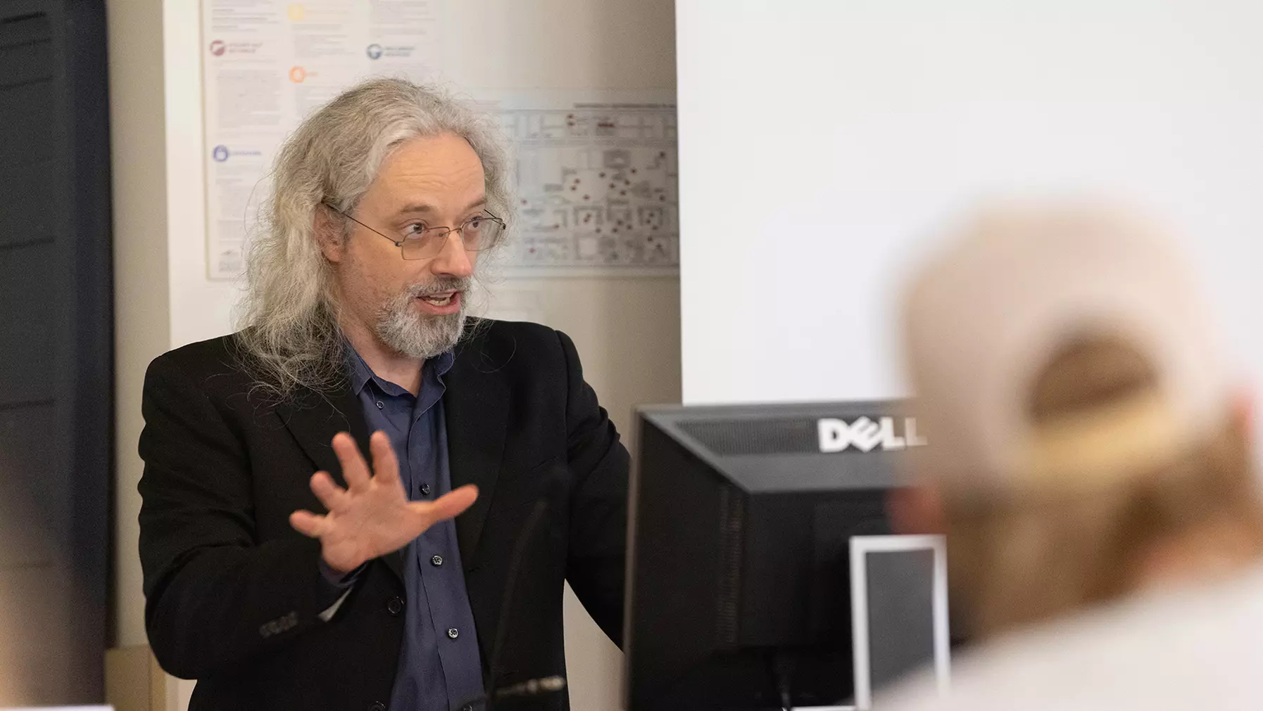 Matt Stanley delivers a presentation