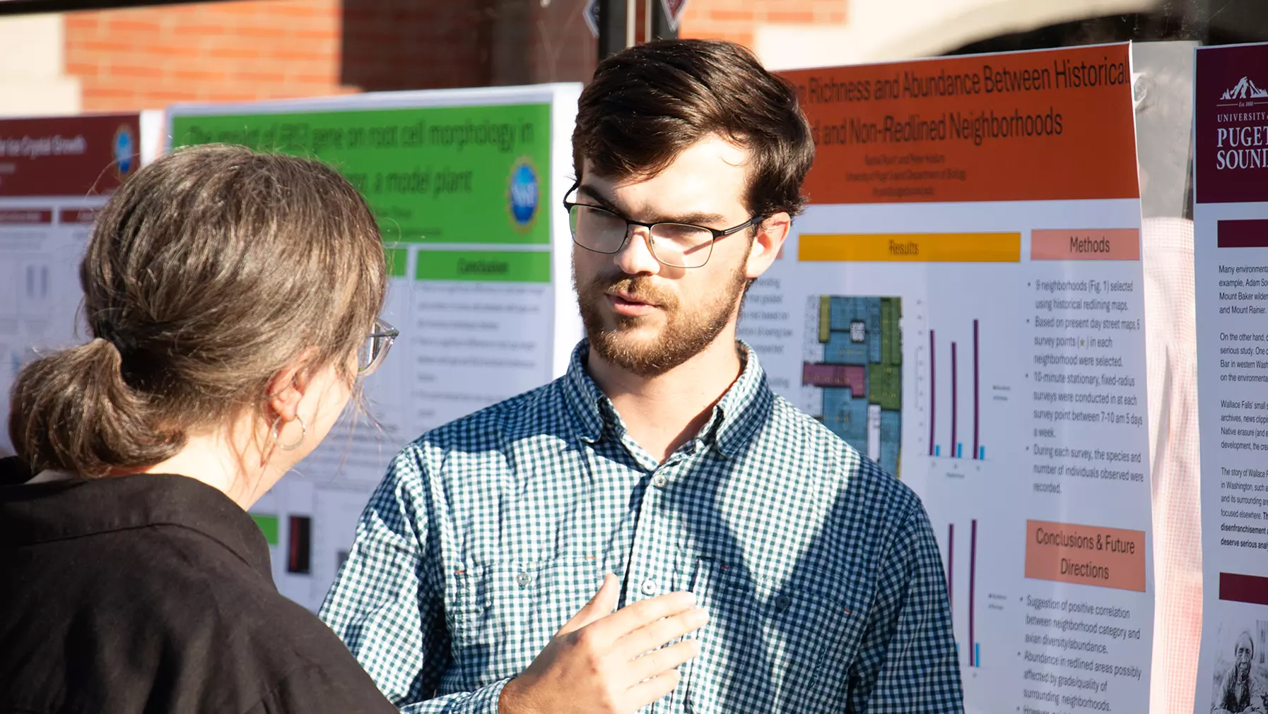 Walter Stacker talking about his summer research project