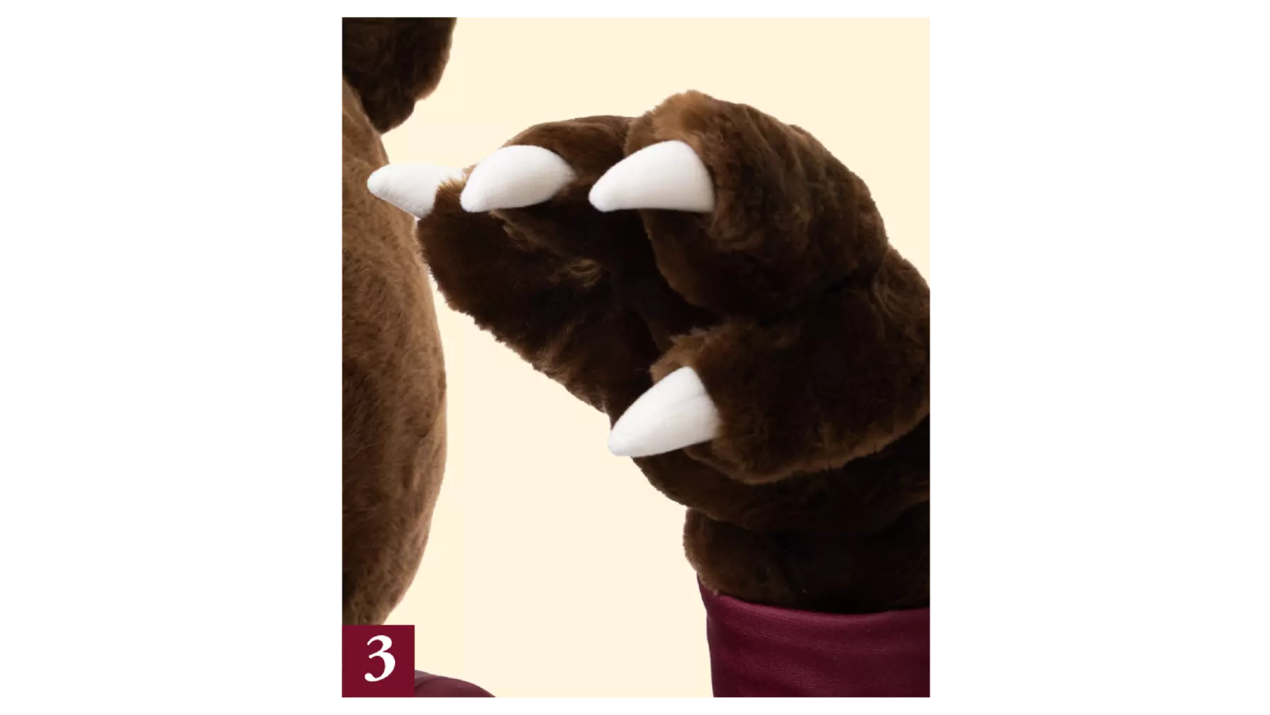 Grizz claws close-up