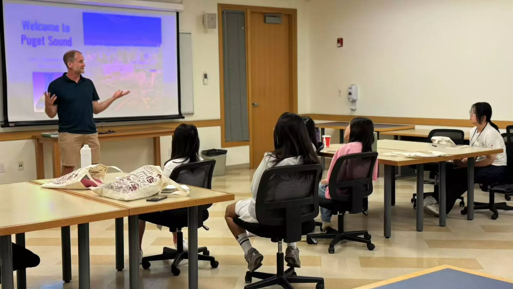 Students in class