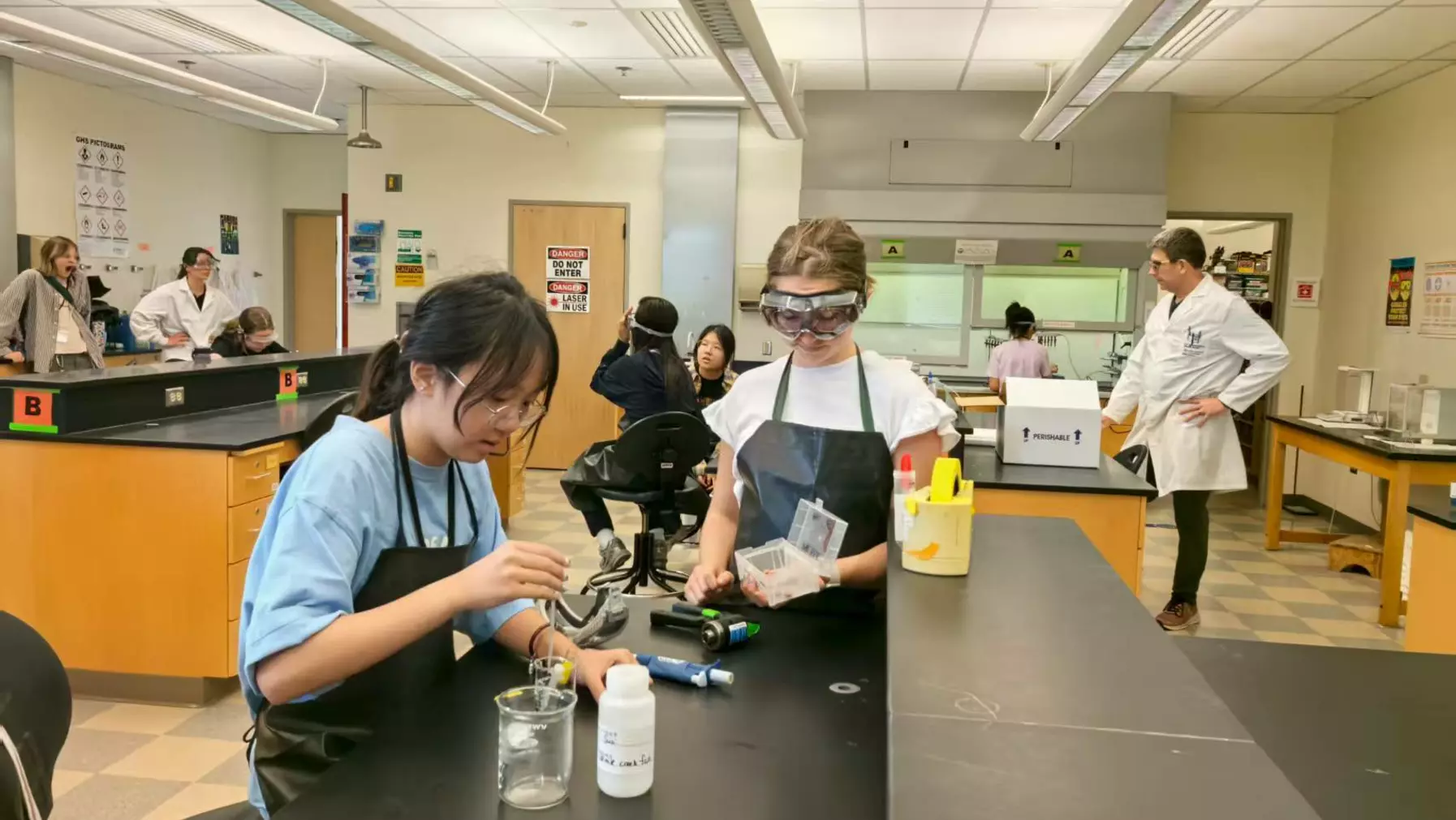 Students in lab