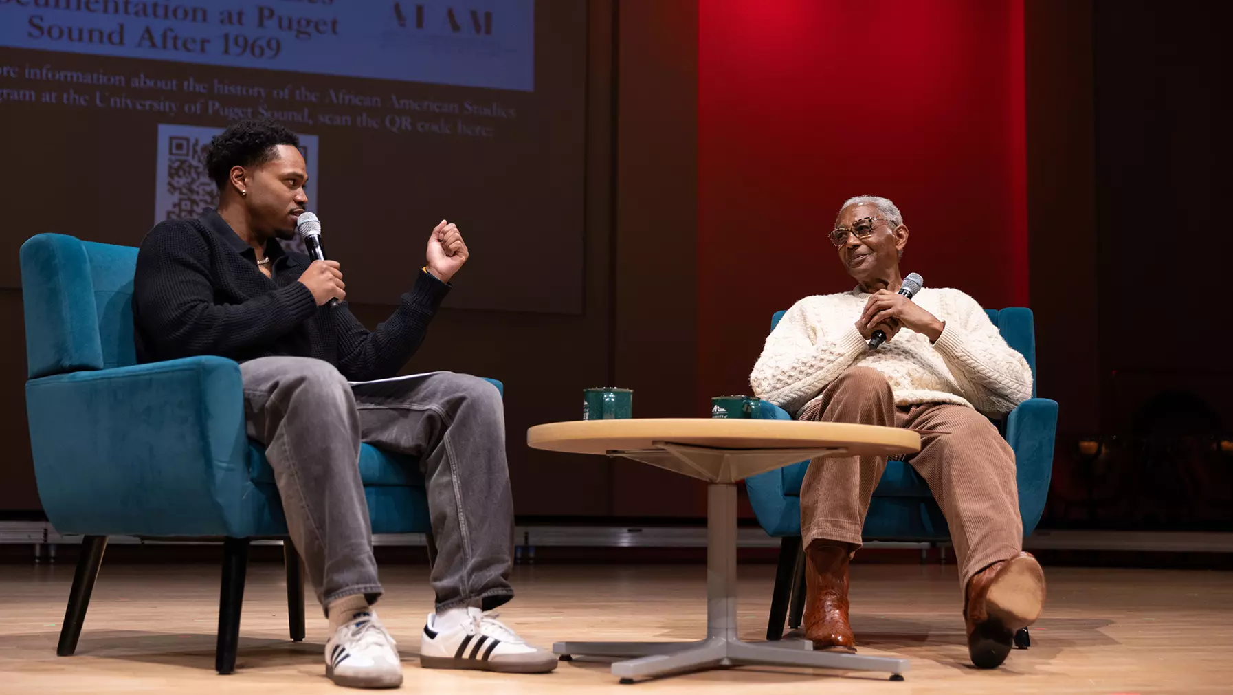 Louis Smith and Donovan Wilson at AFAM Black History Month on 2026-02-19