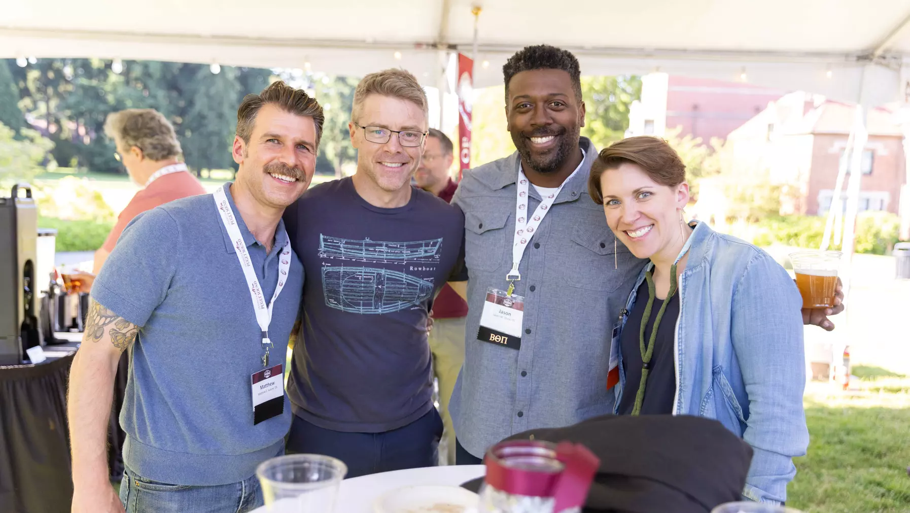 Alumni at the Welcome Reception