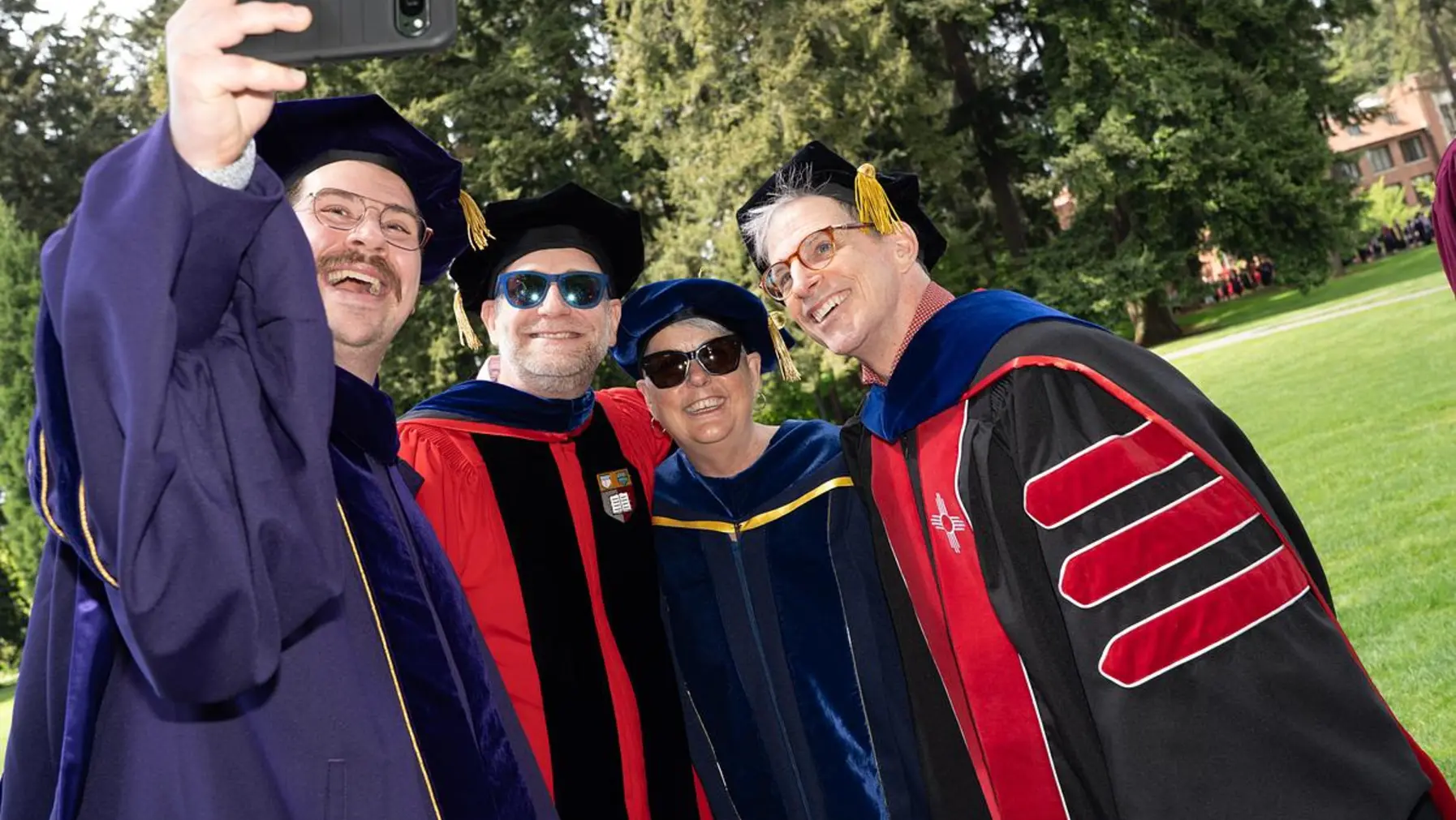 Faculty and students line up for Commencement 2026