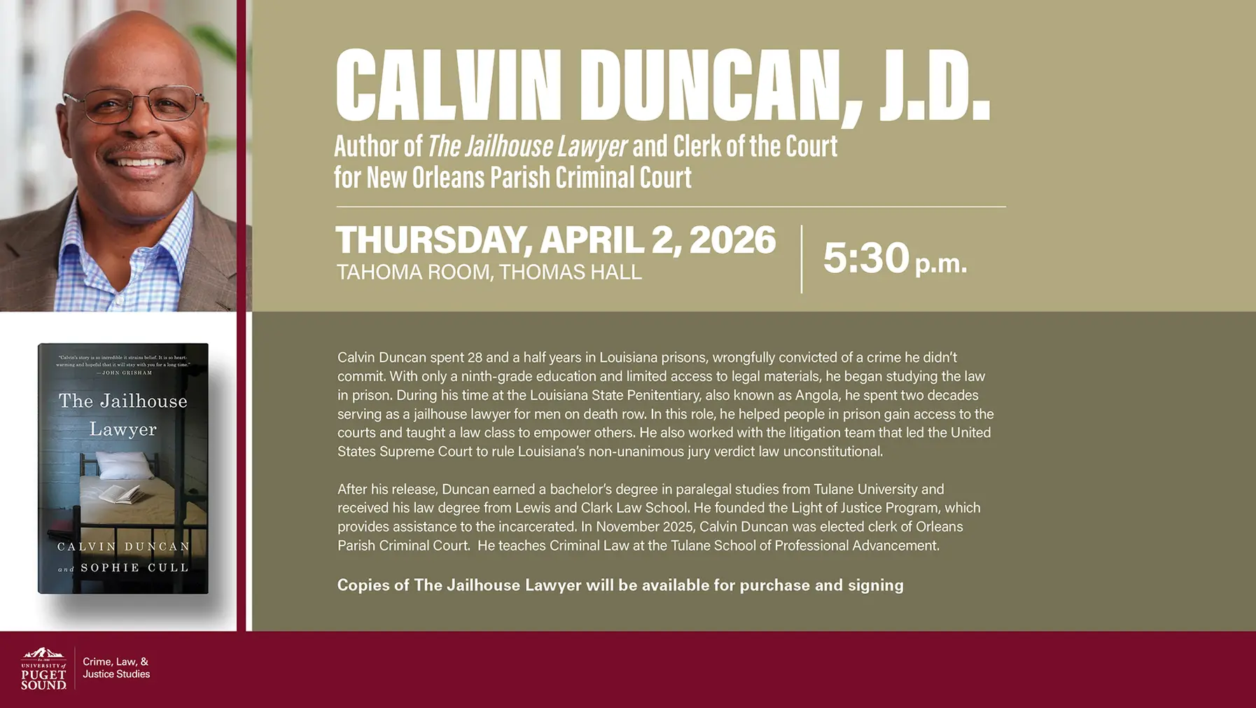 Calvin Duncan event