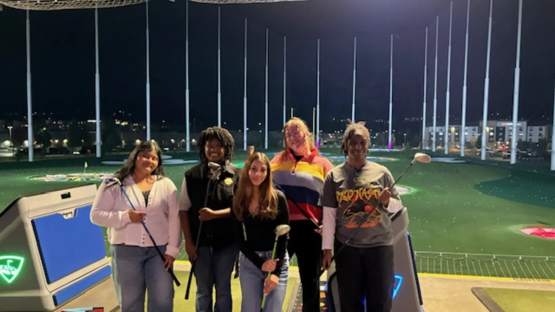 Sound Scholars outing playing Top Golf