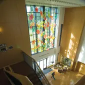 Wyatt Atrium with Chihuly glass display