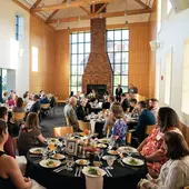 A seated event in the Tahoma Room