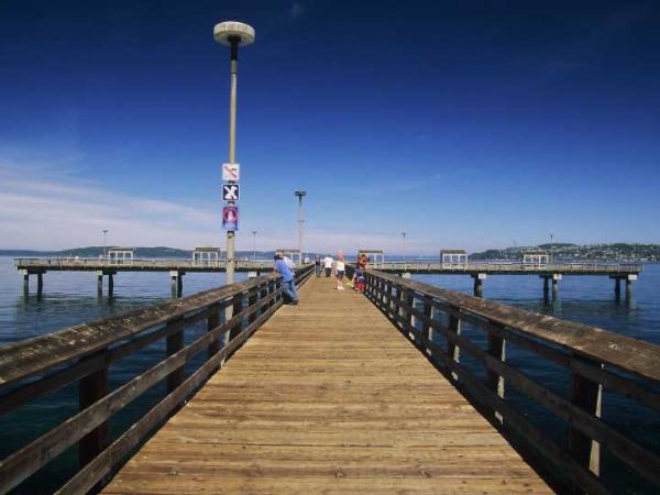 Ruston Way dock at Commencement Bay