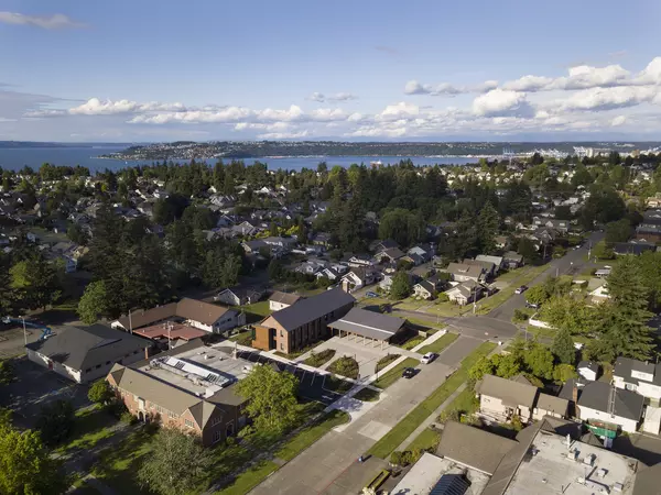 Aerial view of campus