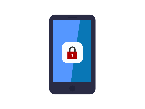 phone with lock icon
