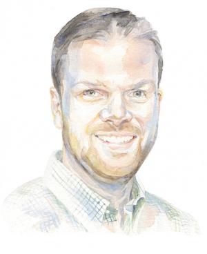 Illustration of Ned Culhane ’06