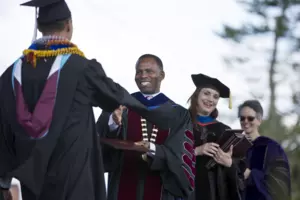 Commencement ceremony participants
