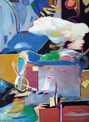 Painting: Birdland (1996) by William Turner ’65