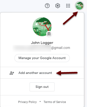 add another account in google