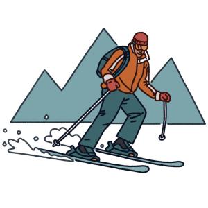 Ski Slopes illustration