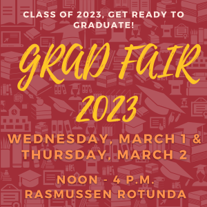 Grad Fair 2023 poster