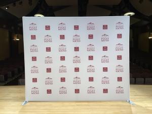 Step and repeat backdrop