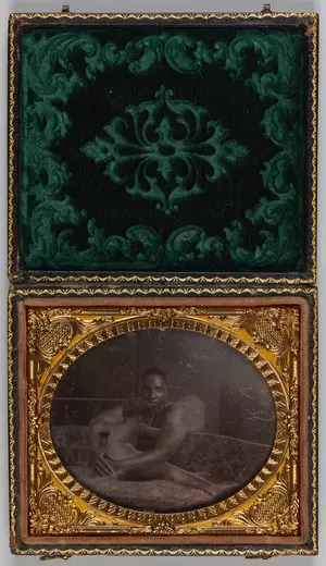 Mary Baxter Giclee print on metallic paper in tintype frame