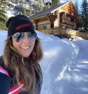 Tara smiles at the camera