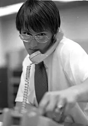 A vintage photo of the phonathon from 1979.