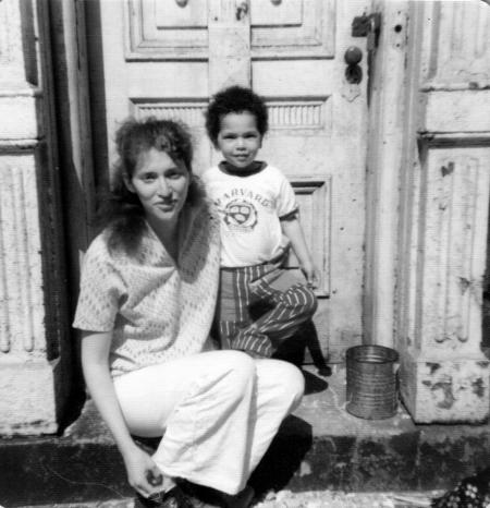 Image of Nabil Ayers ’93 and his mother, photo from Ayers' memoir My Life in the Sunshine