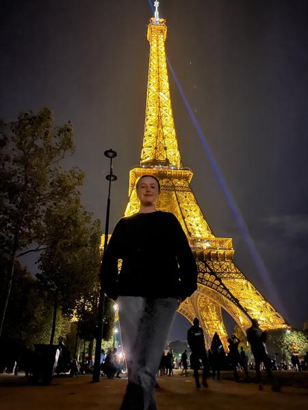 Libby Regan '25 in Paris in August 2023