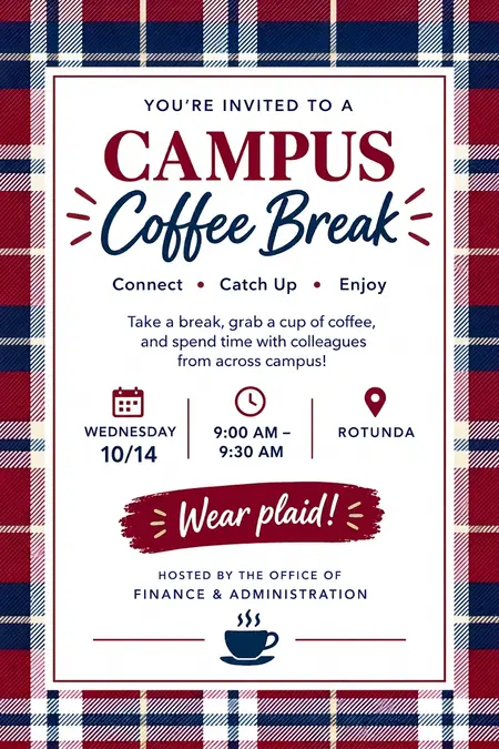 Campus Coffee Break flyer