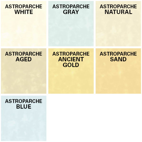 a grid displaying Astroparche paper color swatches