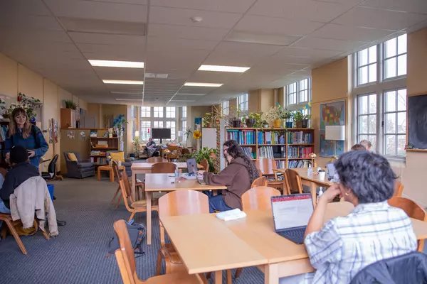 An interior view of the Center for Writing & Learning (CWL)'s layout