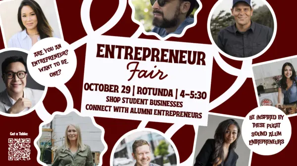 Entrepreneur Fair Poster: October 20|Rotunda|4-5:30 p.m.